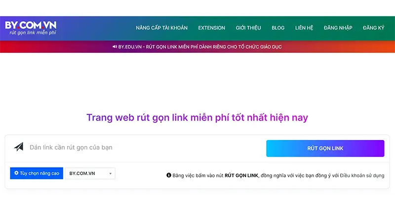 Hướng Dẫn Rút Gọn Link Với Website By.Com.Vn - By.Com.Vn